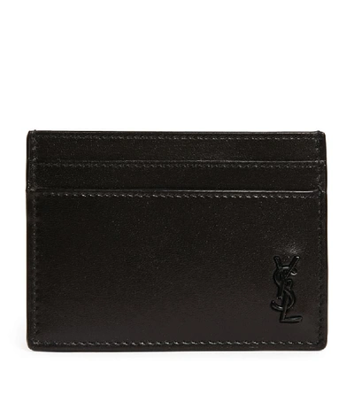 Saint Laurent Leather Monogram Card Holder