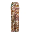 MOSCHINO BAROQUE PRINT TROUSERS,15727131