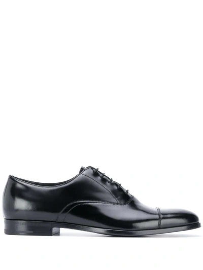 Prada Lace-up Oxford Shoes In Black