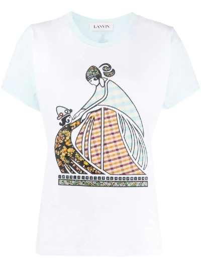 LANVIN MOTHER AND CHILD PATCHWORK T-SHIRT 