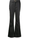 CAVALLI CLASS METAL-EMBELLISHED FLARED TROUSERS