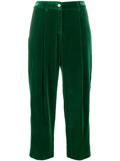 Jejia Marie Cropped Trousers In Green