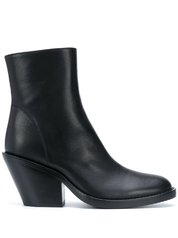 Ann Demeulemeester Tapered Heel Ankle Boots In Black | ModeSens
