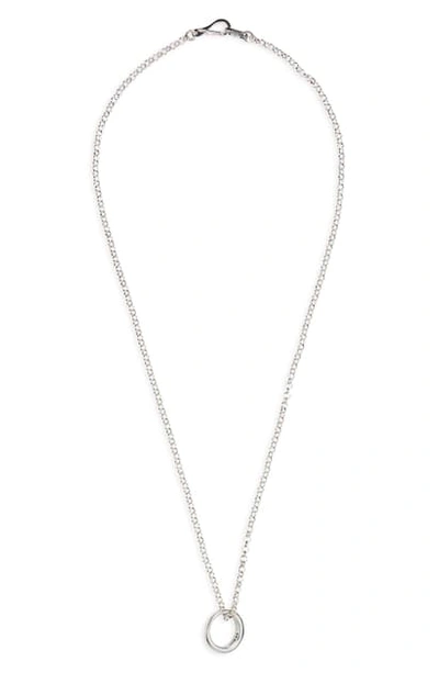 Jonas Studio Halo Pendant Necklace In Silver