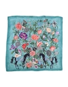 Gucci Square Scarf In Deep Jade