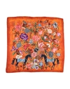 Gucci Square Scarf In Orange