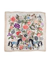 Gucci Square Scarf In Beige