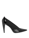 Givenchy Croc-effect Leather And Elastic Pumps In Black