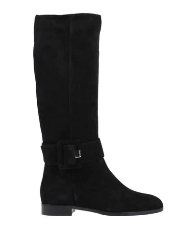 Sergio Rossi Knee Boots In Black