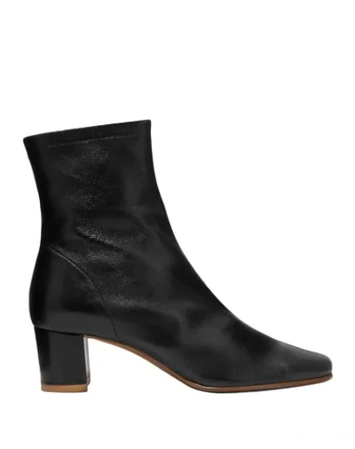 BY FAR BY FAR WOMAN ANKLE BOOTS BLACK SIZE 11 SOFT LEATHER