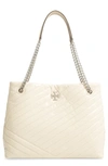 TORY BURCH KIRA CHEVRON QUILTED LEATHER TOTE,75450