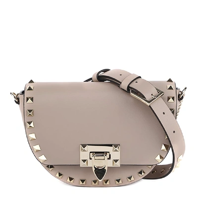 Valentino Garavani Poudre Rockstud Leather Bag