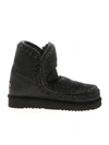 MOU ESKIMO 18 ANKLE BOOTS IN BLACK
