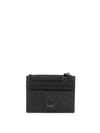 DOLCE & GABBANA HAMMERED LEATHER CARD SLOTS