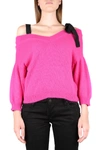 RED VALENTINO ANGORA SWEATER WITH CONTRASTING RIBBONS,11468325