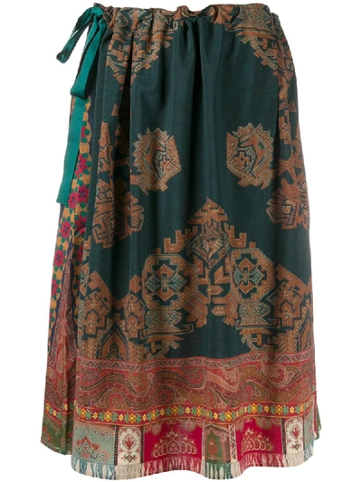 Pierre-louis Mascia All-over Print Skirt In Multicolour