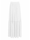 GENNY HIGH WAISTED LONG SKIRT IN WHITE