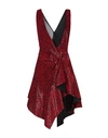 PHILOSOPHY DI LORENZO SERAFINI PHILOSOPHY DI LORENZO SERAFINI WOMAN MINI DRESS RED SIZE 2 POLYESTER, POLYAMIDE