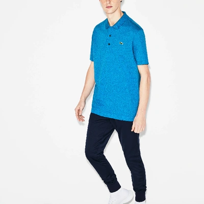 Lacoste Men's Sport Tennis Regular Fit Lightweight Knit Polo - Xl - 6 In Blue
