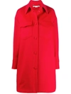 Stella Mccartney Kerry Single-breasted Coat In Red