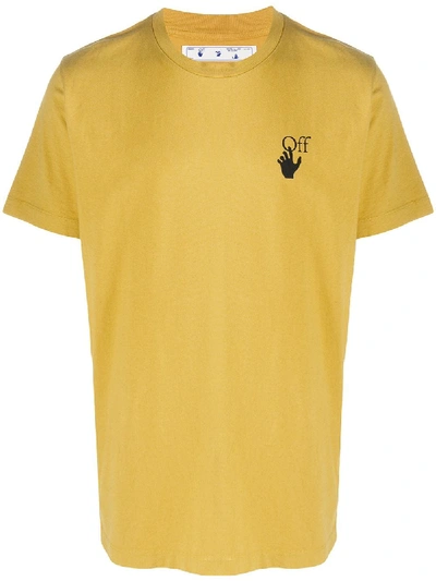 Off-white Arrows Print T-shirt In Yellow