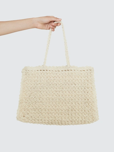 Faithfull The Brand Sullivan Crochet Bag In White