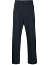 JUNYA WATANABE STRIPED STRAIGHT-LEG TROUSERS