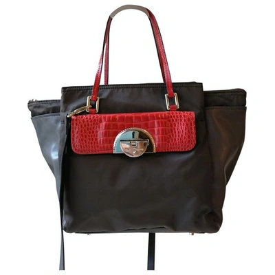 Pre-owned Roberto Cavalli Brown Cloth Handbag