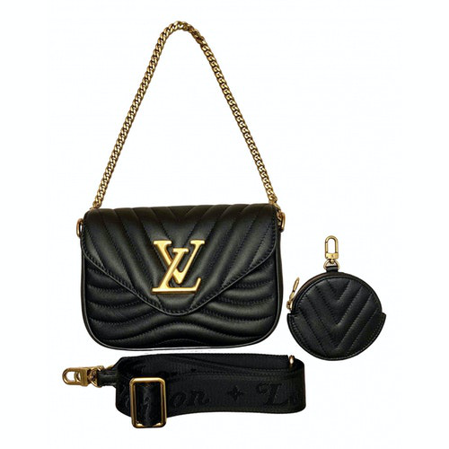 Pre-Owned Louis Vuitton New Wave Black Leather Handbag | ModeSens