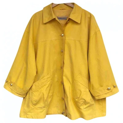 Pre-owned Marella Yellow Cotton Jacket