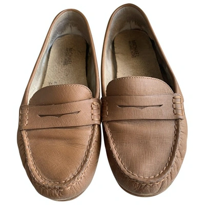 Pre-owned Michael Kors Brown Leather Flats