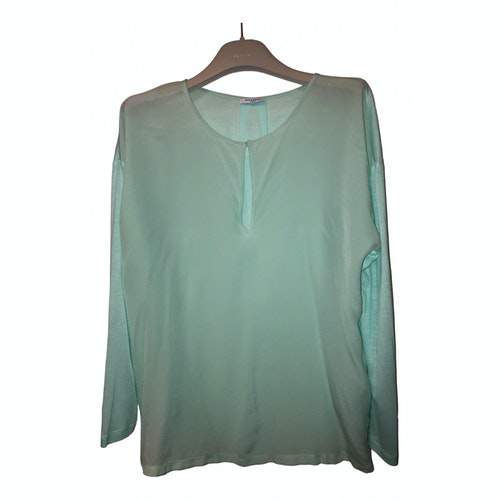 Pre-Owned Marella Turquoise Silk Top | ModeSens