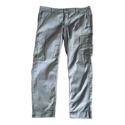 Pre-owned Closed Khaki Cotton Trousers