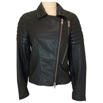 Pre-owned Allsaints Black Leather Leather Jacket