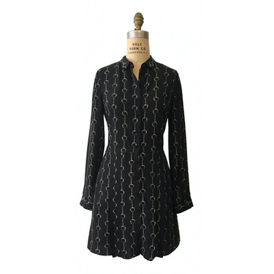 Pre-owned The Kooples Black Silk Dress