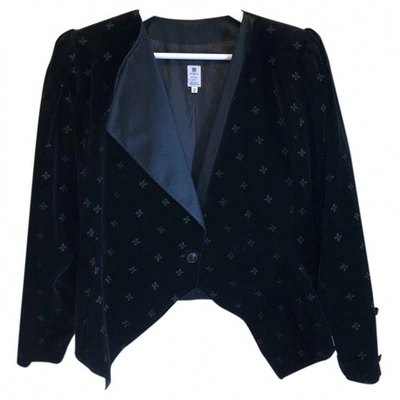 Pre-owned Emanuel Ungaro Black Velvet Jacket