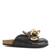 Jw Anderson Chain Calf Leather Loafers In Black