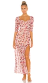 FOR LOVE & LEMONS EVIE MAXI DRESS,FORL-WD804