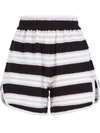 FENDI STRIPED TOWEL STITCH SHORTS,FZR708 AD5N