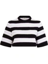 FENDI STRIPED PULLOVER TOWEL STITCH TOP,FZX522 AD5N