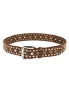 Isabel Marant Women's Rica Imitation Pearl & Studded Leather Belt In Brown