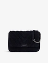 CLAUDIE PIERLOT ANGELA SUEDE SHOULDER BAG,R03631282