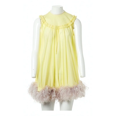 Pre-owned Miu Miu Yellow Dress