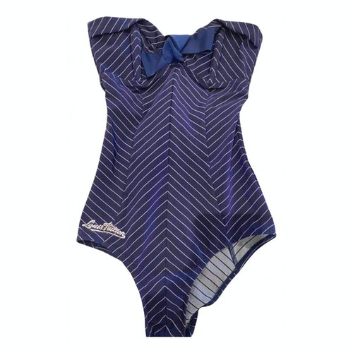 Pre-Owned Louis Vuitton Blue Lycra Swimwear | ModeSens