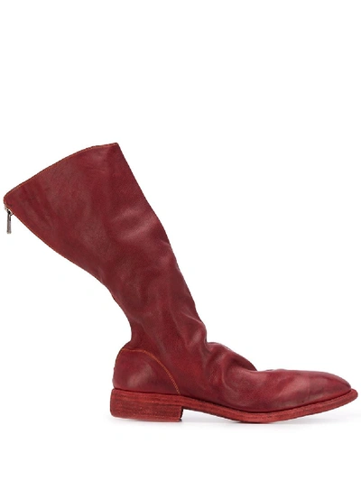 Guidi Baby Buffalo Boots In Red