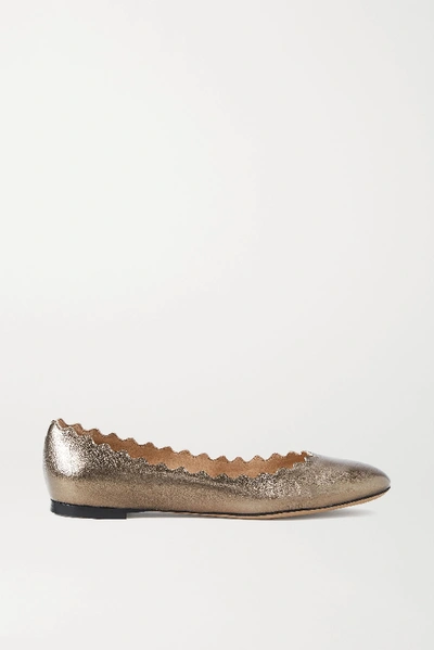 Chloe hotsell metallic flats