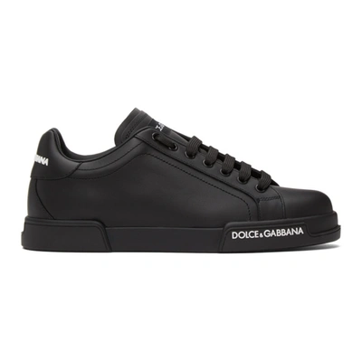 Dolce & Gabbana Trainers Lowtop Nappa In Black