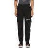 PALM ANGELS BLACK LOGO CARGO PANTS