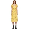 R13 YELLOW FLORAL MID-LENGTH DRESS
