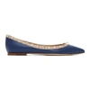 VALENTINO GARAVANI VALENTINO BLUE VALENTINO GARAVANI ROCKSTUD BALLERINA FLATS